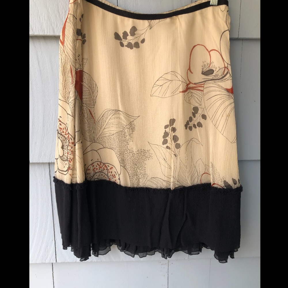 Magaschoni lined silk skirt